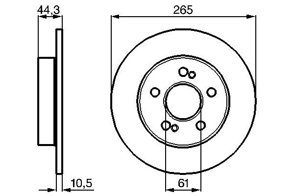 Brake Disc - 0 986 478 758 BOSCH