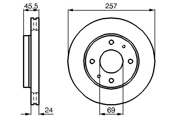 Brake Disc - 0 986 478 774 BOSCH