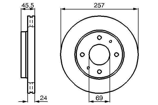 Brake Disc - 0 986 478 774 BOSCH