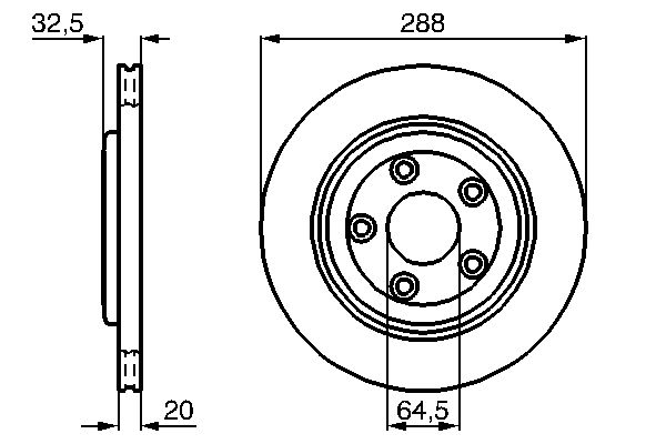Brake Disc - 0 986 478 777 BOSCH