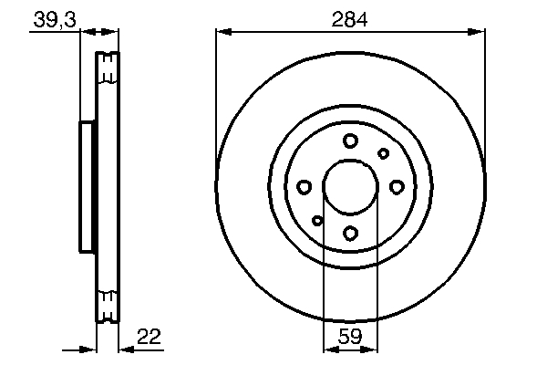 Brake Disc - 0 986 478 786 BOSCH