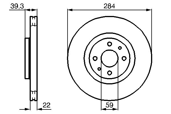 Brake Disc - 0 986 478 786 BOSCH