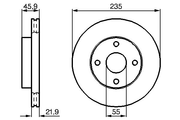 Brake Disc - 0 986 478 787 BOSCH