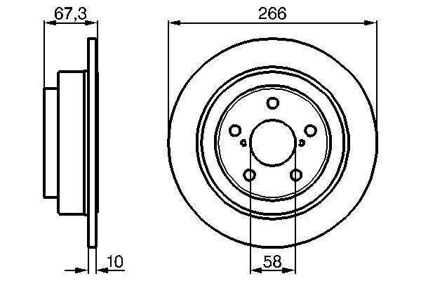 Brake Disc - 0 986 478 799 BOSCH
