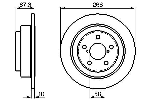 Brake Disc - 0 986 478 799 BOSCH