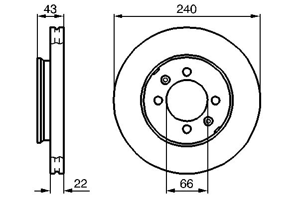 Brake Disc - 0 986 478 813 BOSCH