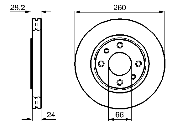 Brake Disc - 0 986 478 830 BOSCH
