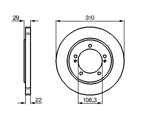 Brake Disc - 0 986 478 839 BOSCH