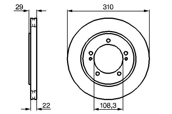 Brake Disc - 0 986 478 839 BOSCH