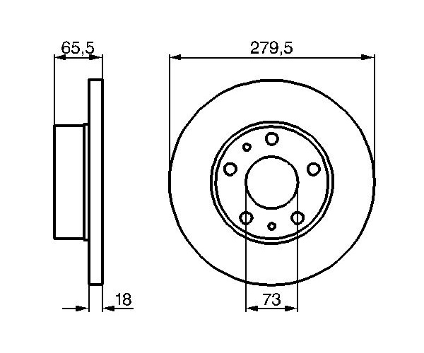 Brake Disc - 0 986 478 843 BOSCH
