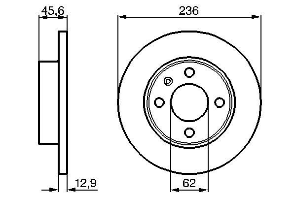 Brake Disc - 0 986 478 859 BOSCH