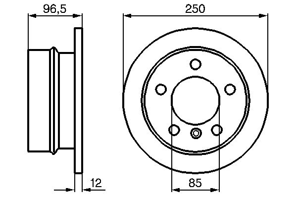Brake Disc - 0 986 478 863 BOSCH