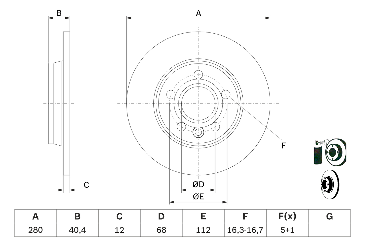 Brake Disc - 0 986 478 871 BOSCH