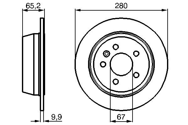 Brake Disc - 0 986 478 873 BOSCH