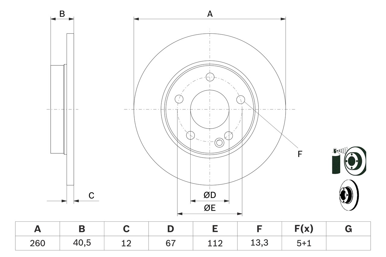 Brake Disc - 0 986 478 874 BOSCH