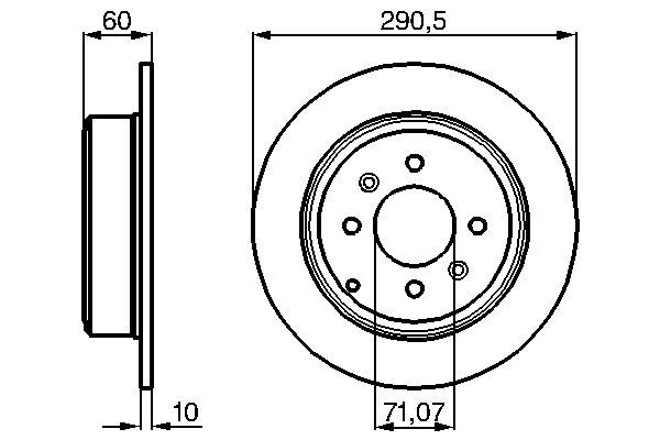 Brake Disc - 0 986 478 877 BOSCH