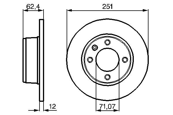 Brake Disc - 0 986 478 879 BOSCH