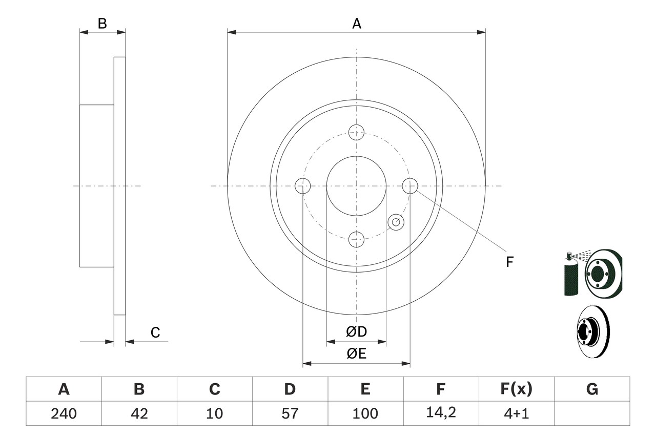 Brake Disc - 0 986 478 882 BOSCH