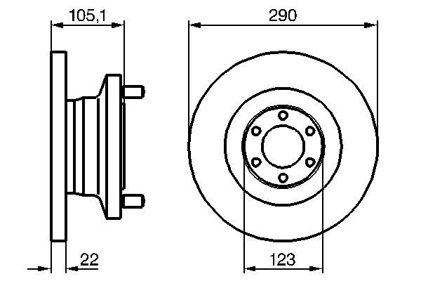 Brake Disc - 0 986 478 885 BOSCH