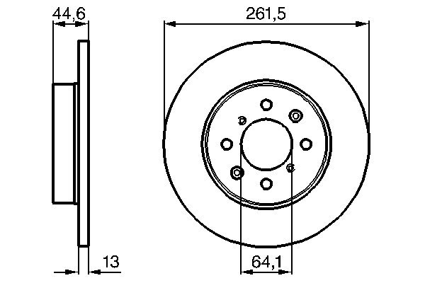 Brake Disc - 0 986 478 889 BOSCH