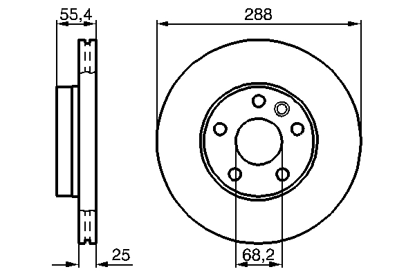 Brake Disc - 0 986 478 893 BOSCH
