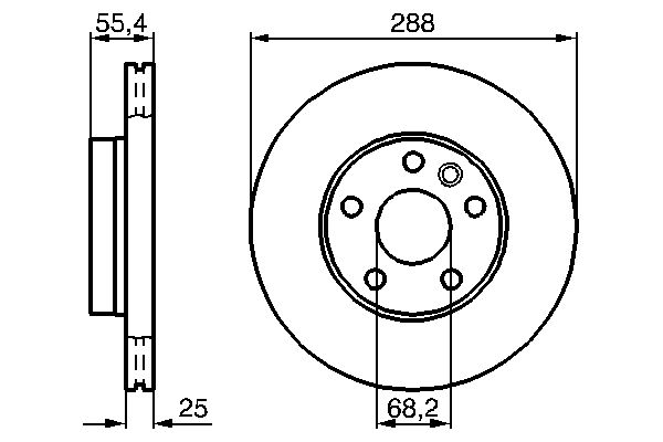 Brake Disc - 0 986 478 893 BOSCH