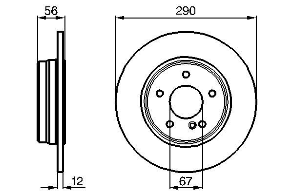 Brake Disc - 0 986 478 899 BOSCH