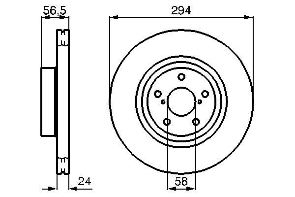 Brake Disc - 0 986 478 977 BOSCH