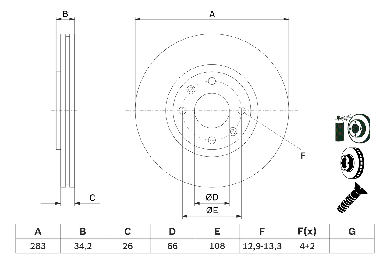 Brake Disc - 0 986 478 979 BOSCH