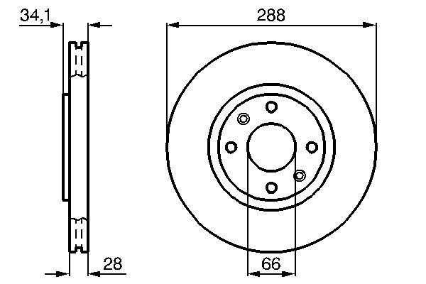 Brake Disc - 0 986 478 980 BOSCH
