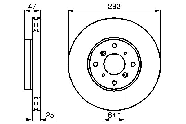 Brake Disc - 0 986 478 982 BOSCH