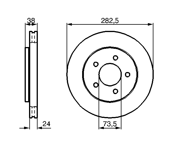 Brake Disc - 0 986 478 983 BOSCH