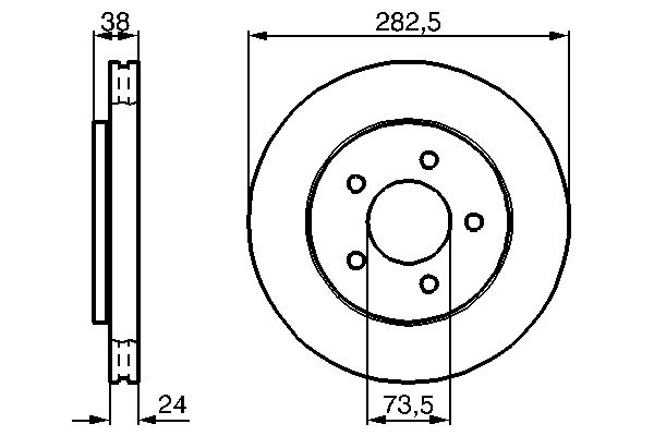 Brake Disc - 0 986 478 983 BOSCH