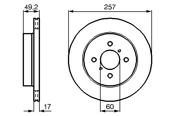 Brake Disc - 0 986 478 984 BOSCH