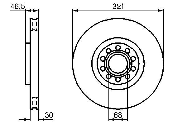 Brake Disc - 0 986 478 985 BOSCH