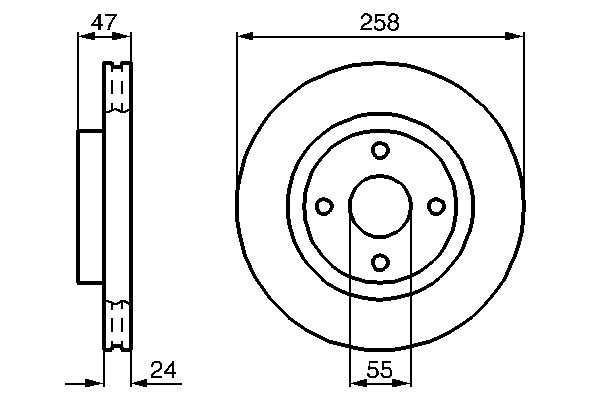 Brake Disc - 0 986 478 989 BOSCH