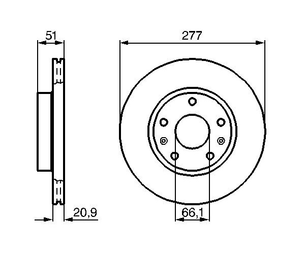 Brake Disc - 0 986 478 992 BOSCH