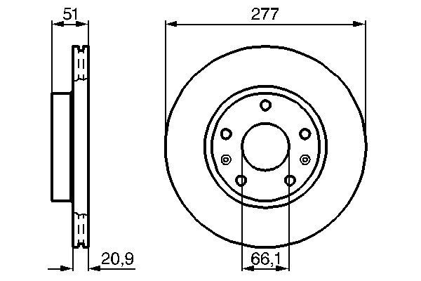 Brake Disc - 0 986 478 992 BOSCH
