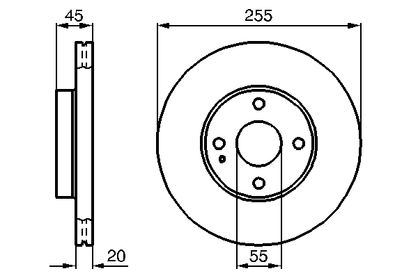 Тормозной диск - 0 986 478 996 BOSCH