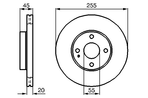 Brake Disc - 0 986 478 996 BOSCH
