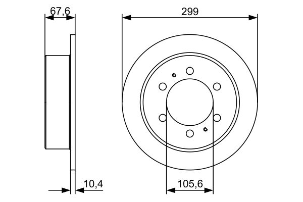 Brake Disc - 0 986 478 999 BOSCH