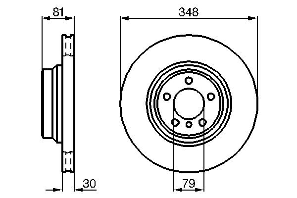 Brake Disc - 0 986 479 003 BOSCH