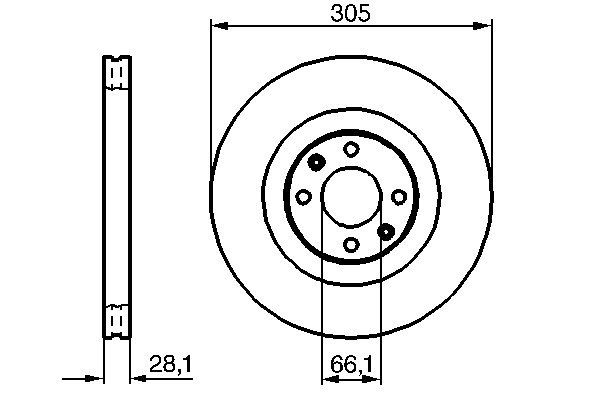 Brake Disc - 0 986 479 024 BOSCH