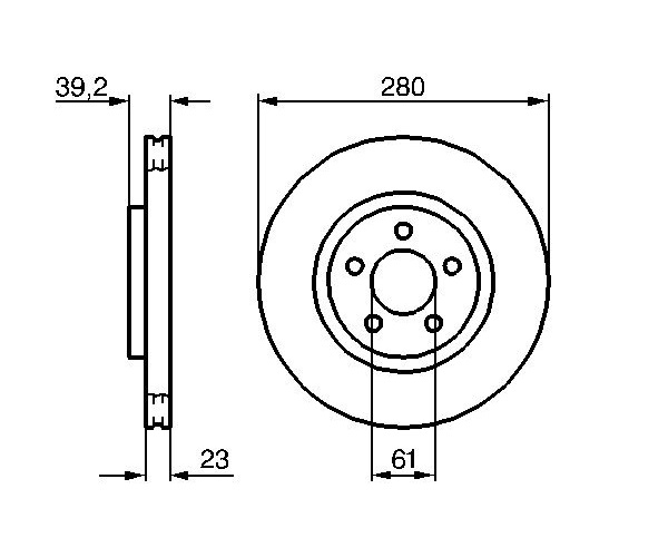 Brake Disc - 0 986 479 029 BOSCH