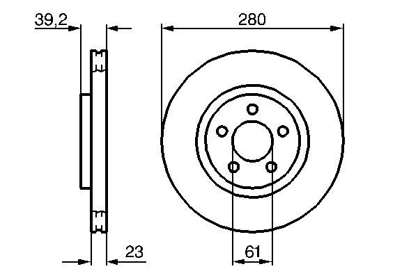 Brake Disc - 0 986 479 029 BOSCH