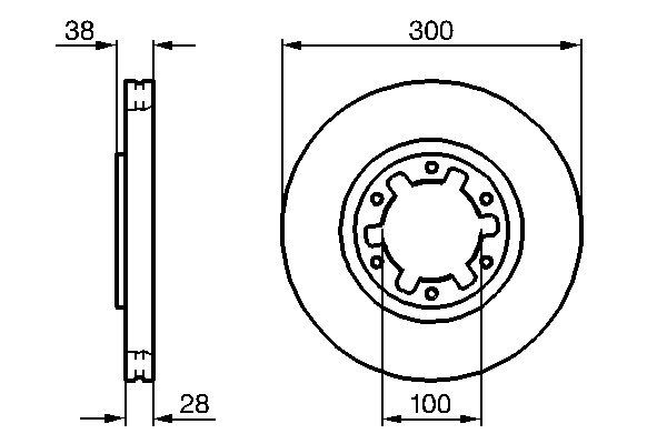 Brake Disc - 0 986 479 031 BOSCH