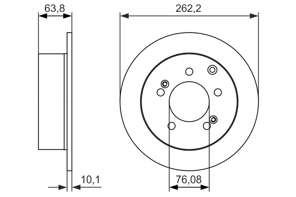 Brake Disc - 0 986 479 061 BOSCH