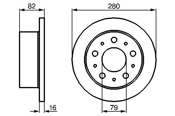 Brake Disc - 0 986 479 066 BOSCH