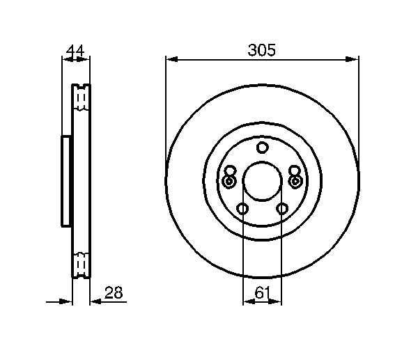 Brake Disc - 0 986 479 109 BOSCH