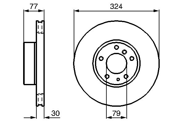 Brake Disc - 0 986 479 116 BOSCH